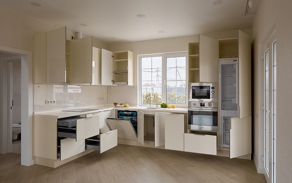 Глянцевая кухня для телеведущей Тутты Ларсен