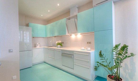 Синяя кухня в Казани