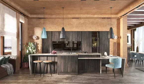 Темная кухня в Ростове-на-Дону