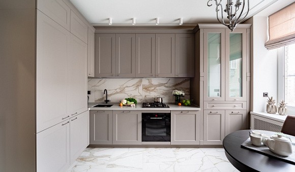 дизайн светлой кухни
