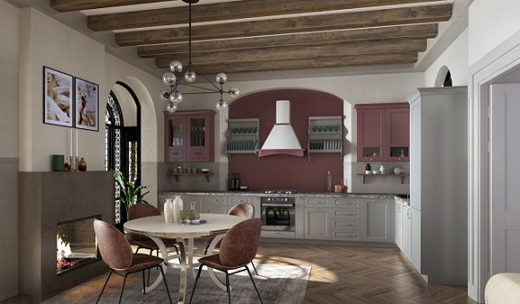 Дизайн кухни в классическом стиле