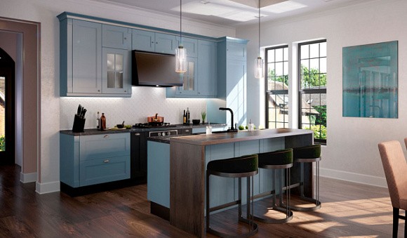 Синяя кухня в Казани