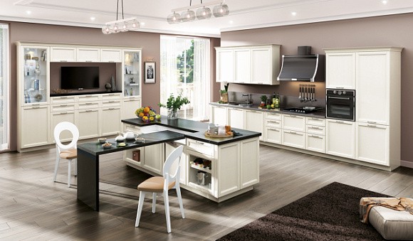 Классическая кухня из массива дерева